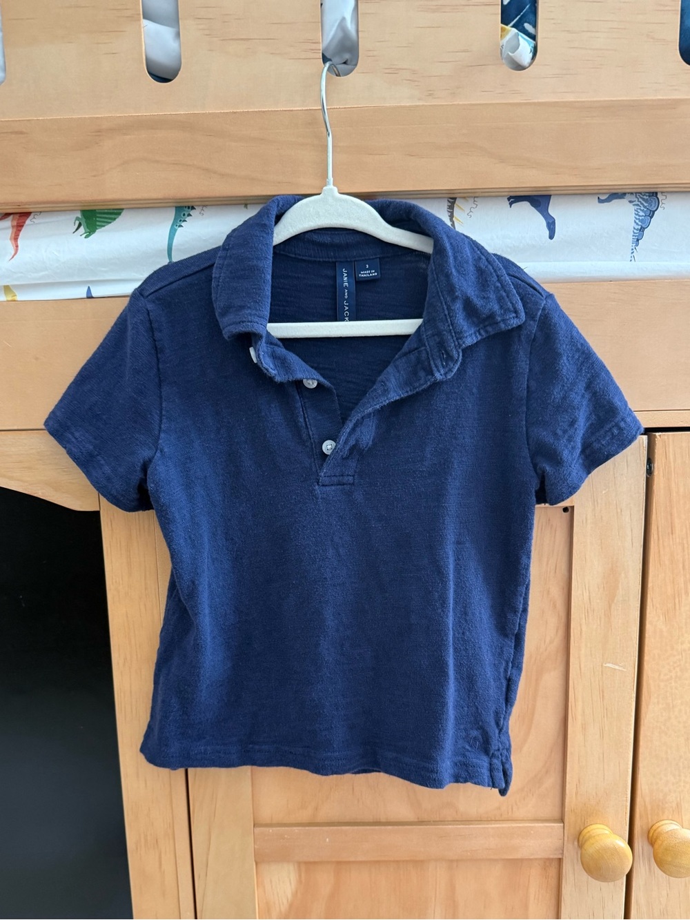 Dark Navy Short Sleeve Polo Top